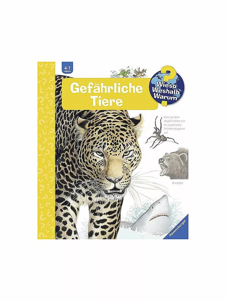 RAVENSBURGER | Libro - Wieso Weshalb Warum - Animales Peligrosos Volumen 49 | Sin color