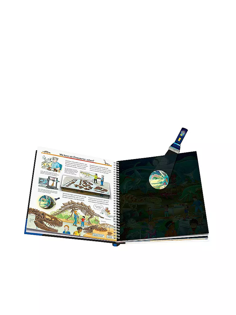 RAVENSBURGER | Libro - Wieso Weshalb Warum - Ilumina y Descubre: Dinosaurios | Sin color