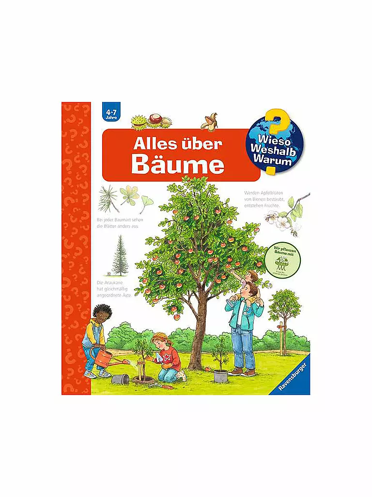RAVENSBURGER | Libro - Wieso Weshalb Warum - Todo sobre árboles | Sin color