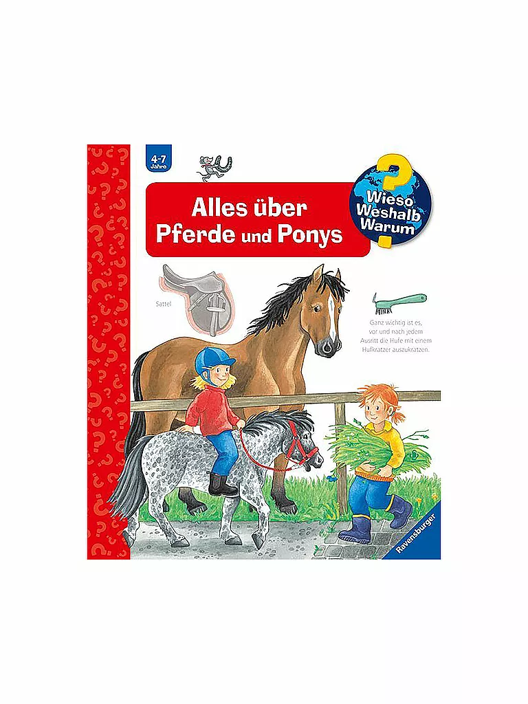 RAVENSBURGER | Libro - Wieso Weshalb Warum - Todo sobre caballos y ponis | Sin color