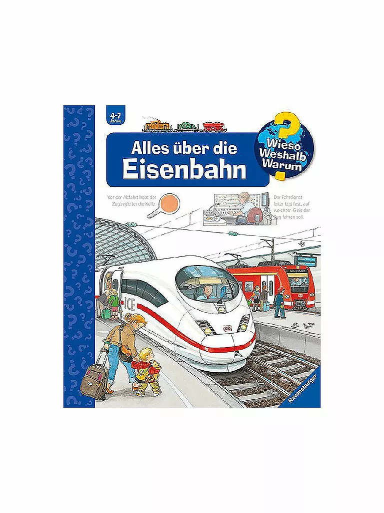 RAVENSBURGER | Libro - Wieso Weshalb Warum - Todo sobre el ferrocarril Volumen 8 | Sin color