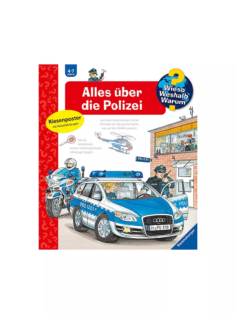 RAVENSBURGER | Libro - Wieso Weshalb Warum - Todo sobre la policía, volumen 22 | Sin color