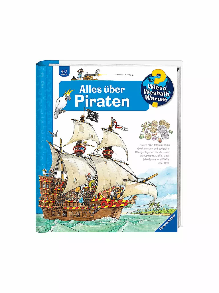 RAVENSBURGER | Libro - Wieso Weshalb Warum - Todo sobre piratas | Sin color