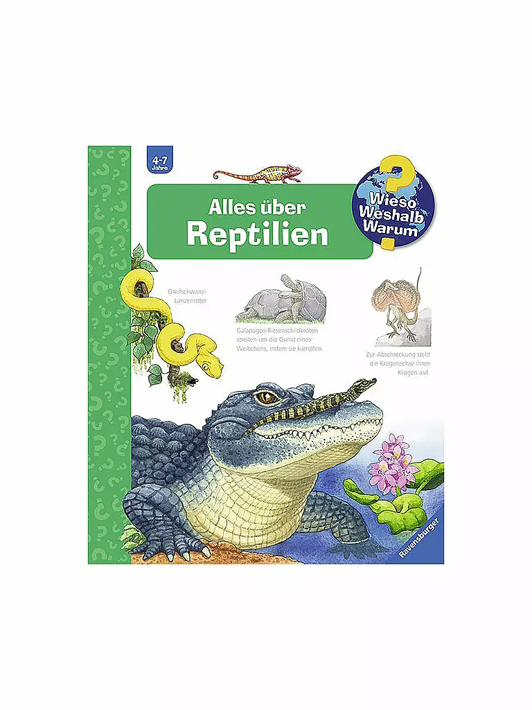 RAVENSBURGER | Libro - Wieso Weshalb Warum - Todo sobre reptiles, volumen 64 | Sin color