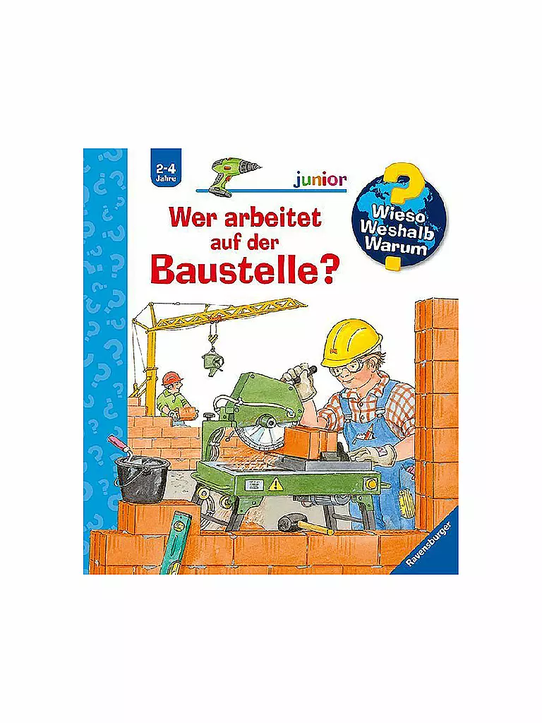 RAVENSBURGER | Libro - Wieso Weshalb Warum junior - ¿Quién trabaja en la obra?  Volumen 55 | Sin color