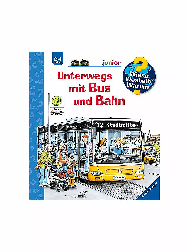 RAVENSBURGER | Libro - Wieso Weshalb Warum junior - De viaje en autobús y tren, volumen 63 | Sin color