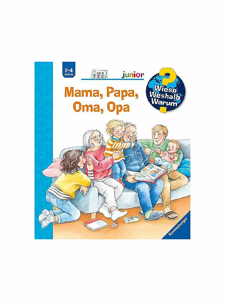 RAVENSBURGER | Libro - Wieso Weshalb Warum Junior - Mamá, Papá, Abuela, Abuelo | Sin color