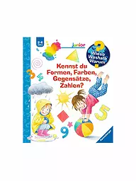 RAVENSBURGER | Libro - Wieso Weshalb Warum Sonderband junior: ¿Conoces las formas, los colores, los opuestos, los números? | Sin color