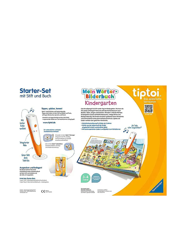 RAVENSBURGER | Starter-Set Lápiz y Libro de Imágenes de Palabras Jardín de Infancia | Multicolor