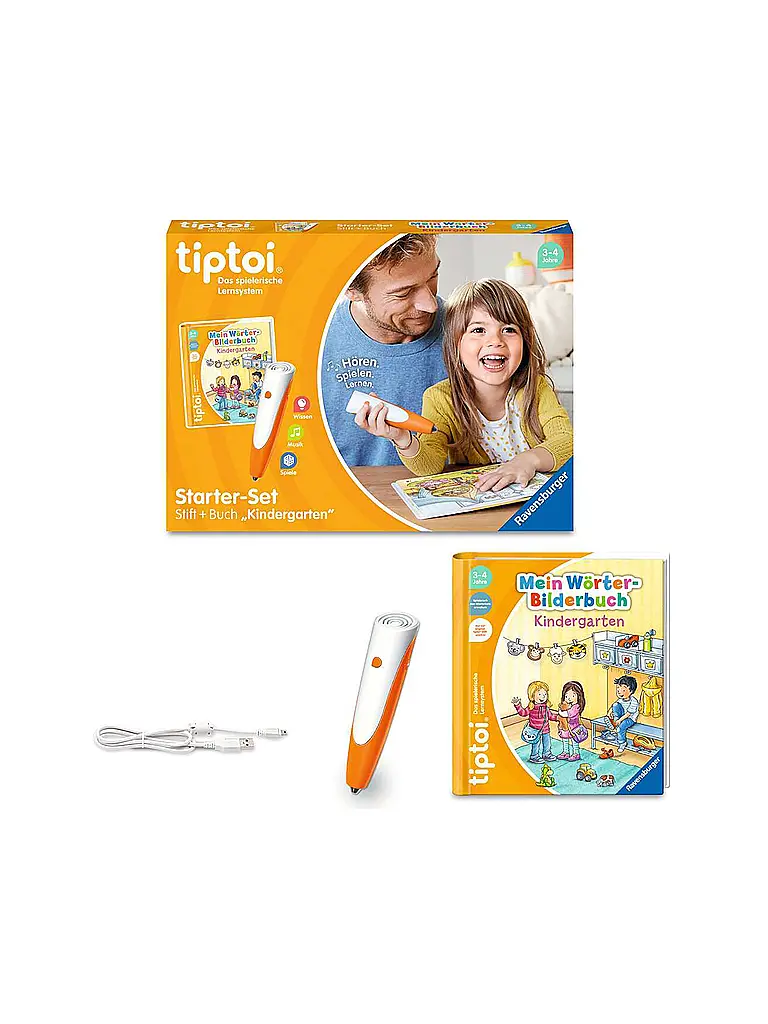 RAVENSBURGER | Starter-Set Lápiz y Libro de Imágenes de Palabras Jardín de Infancia | Multicolor