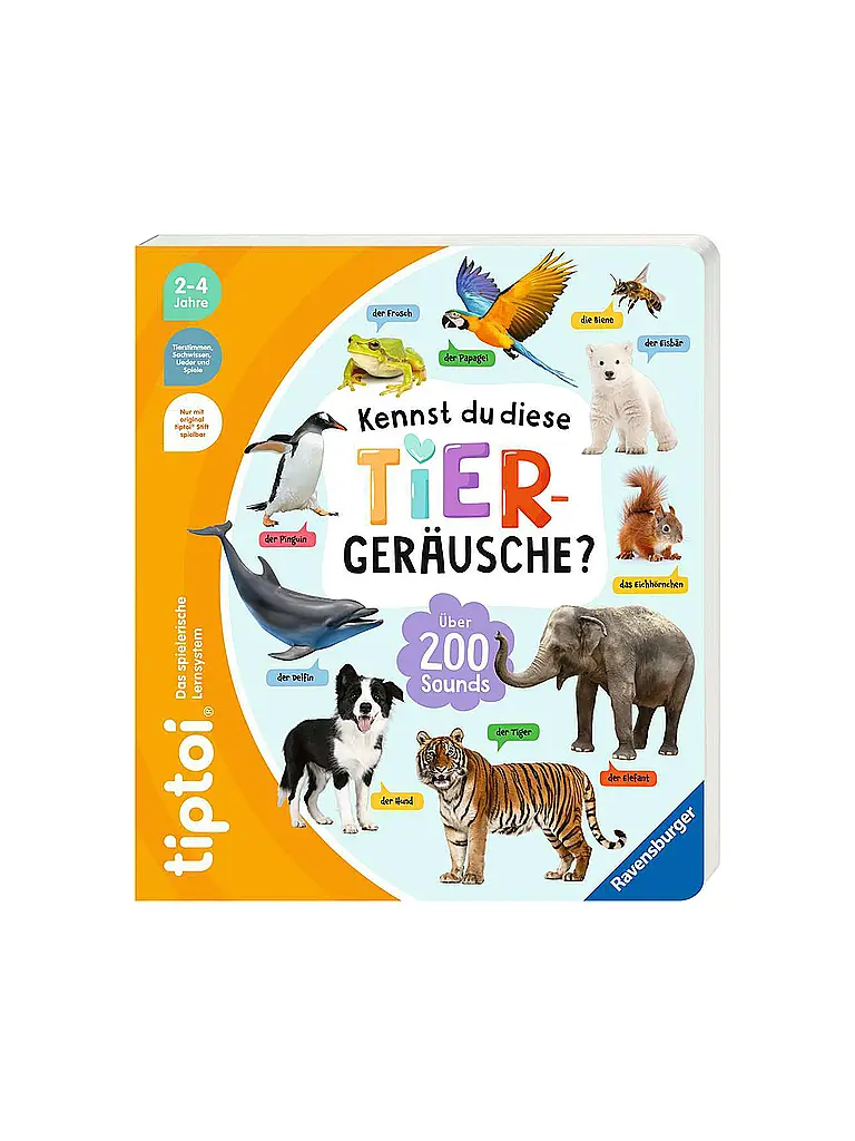 RAVENSBURGER | TIPTOI ¿Conoces estos sonidos de animales? | Multicolor