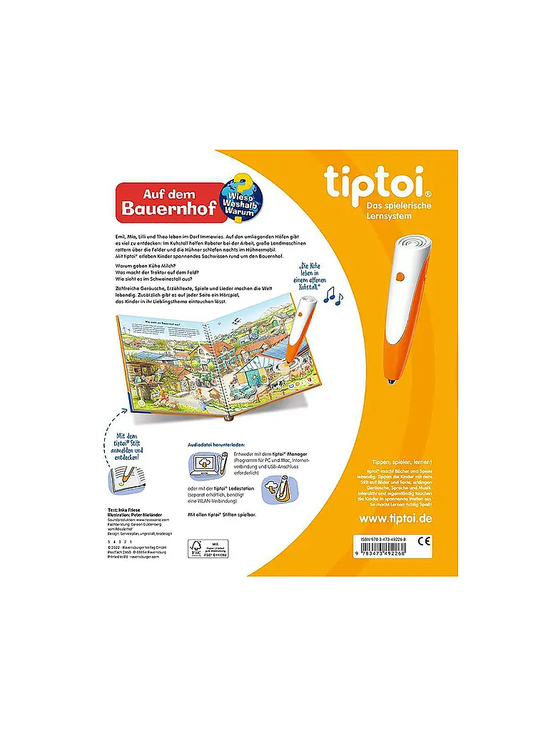 RAVENSBURGER | TIPTOI ¿Por qué, por qué, por qué? - En la granja | Multicolor