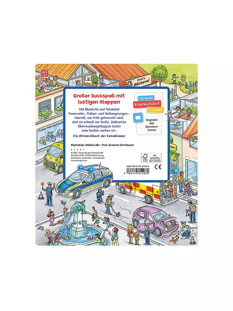 RAVENSBURGER | Wimmelbuch - Vehículos en acción, Stefan Lohr | Sin color