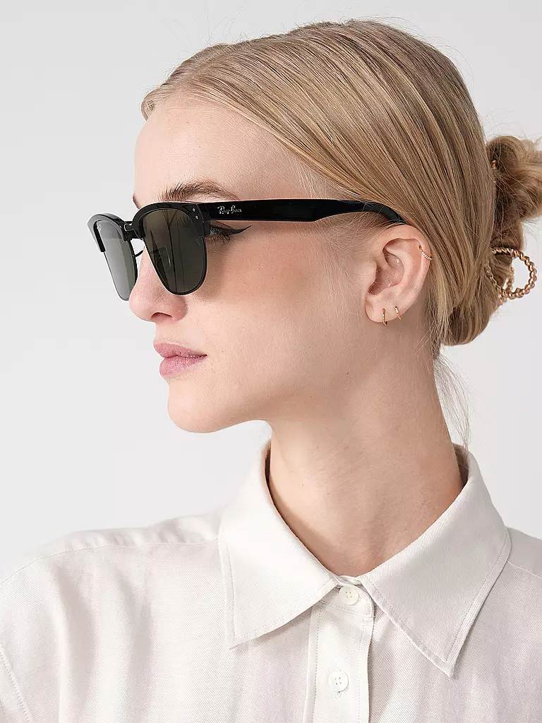 RAY BAN | Sonnenbrille CLUBMASTER REVERSE 0RBR0504S/54 | Negro