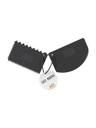 RBV BIRKMANN | Set de tarjetas para masa de 2 piezas EASY BAKING plástico / gris