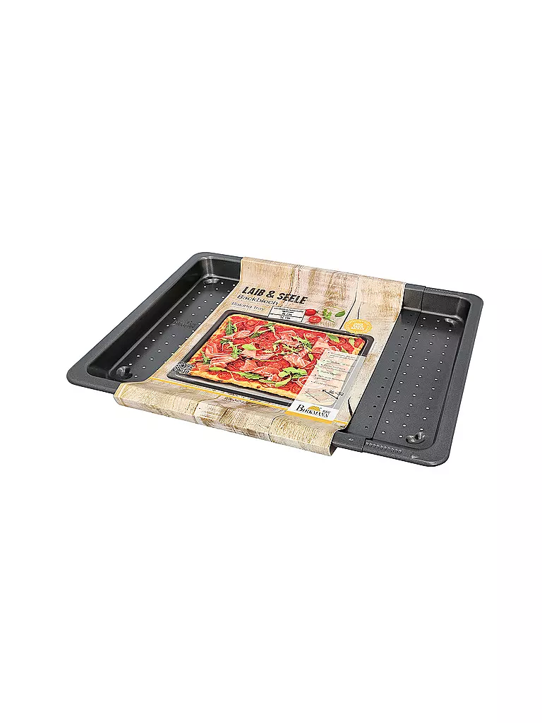 RBV BIRKMANN | Bandeja de horno extensible antiadherente negra | 