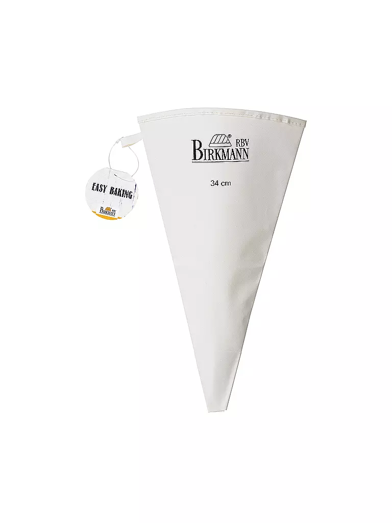 RBV BIRKMANN | Manga pastelera EASY BAKING 34cm / 1l algodón blanco | Blanco