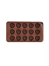 RBV BIRKMANN | Molde para bombones ROSE CHOCOLATERIE, 2 piezas, silicona, marrón | Marrón