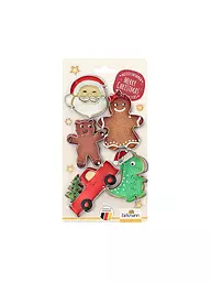 RBV BIRKMANN | Set de cortadores de galletas 5 piezas SANTA Acero inoxidable | Plata