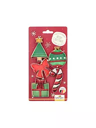 RBV BIRKMANN | Set de cortadores de galletas 5 piezas SANTA Acero inoxidable | Plata
