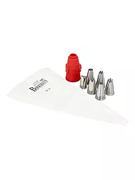 RBV BIRKMANN | Set de mangas pasteleras EASY de 8 piezas blanco/acero inoxidable | Blanco