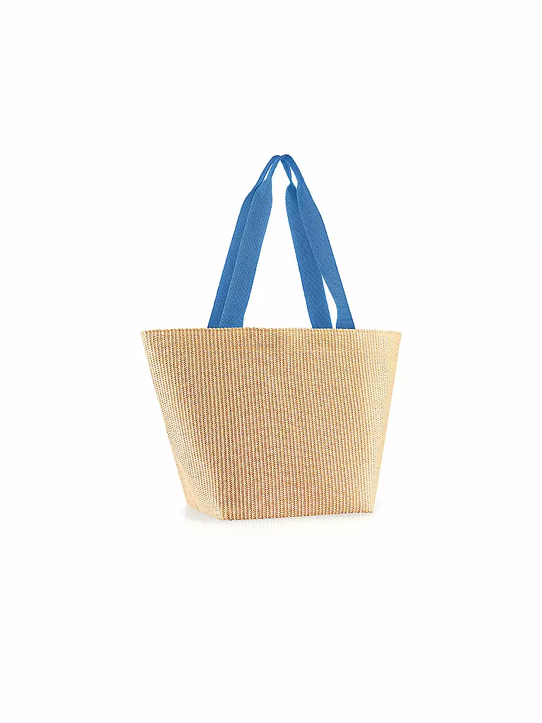 REISENTHEL | Bolso - Shopper Mediano Rafia Azul | 