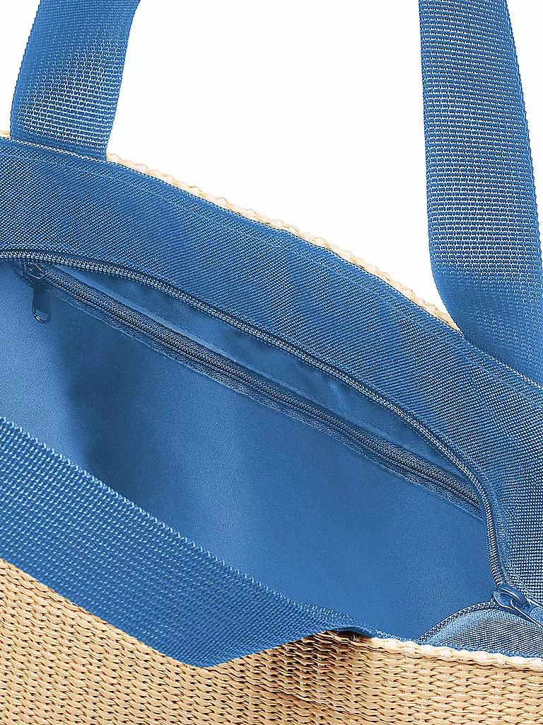 REISENTHEL | Bolso - Shopper Mediano Rafia Azul | 