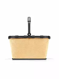 REISENTHEL | Einkaufskorb - Carrybag Raffia Black  | Negro