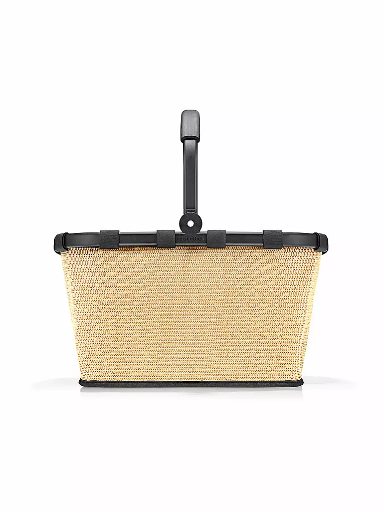 REISENTHEL | Einkaufskorb - Carrybag Raffia Black  | Negro