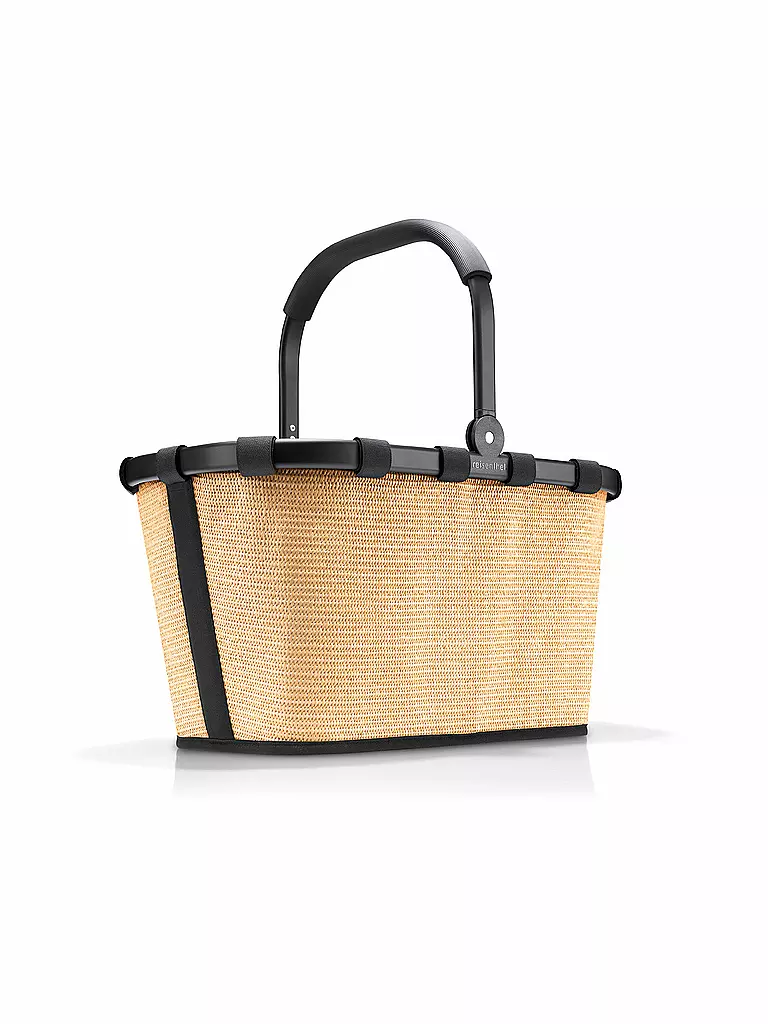 REISENTHEL | Einkaufskorb - Carrybag Raffia Black  | Negro