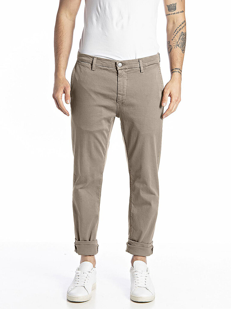 Jeans Slim Fit ZEUMAR - Hyperflex beige 30/L30