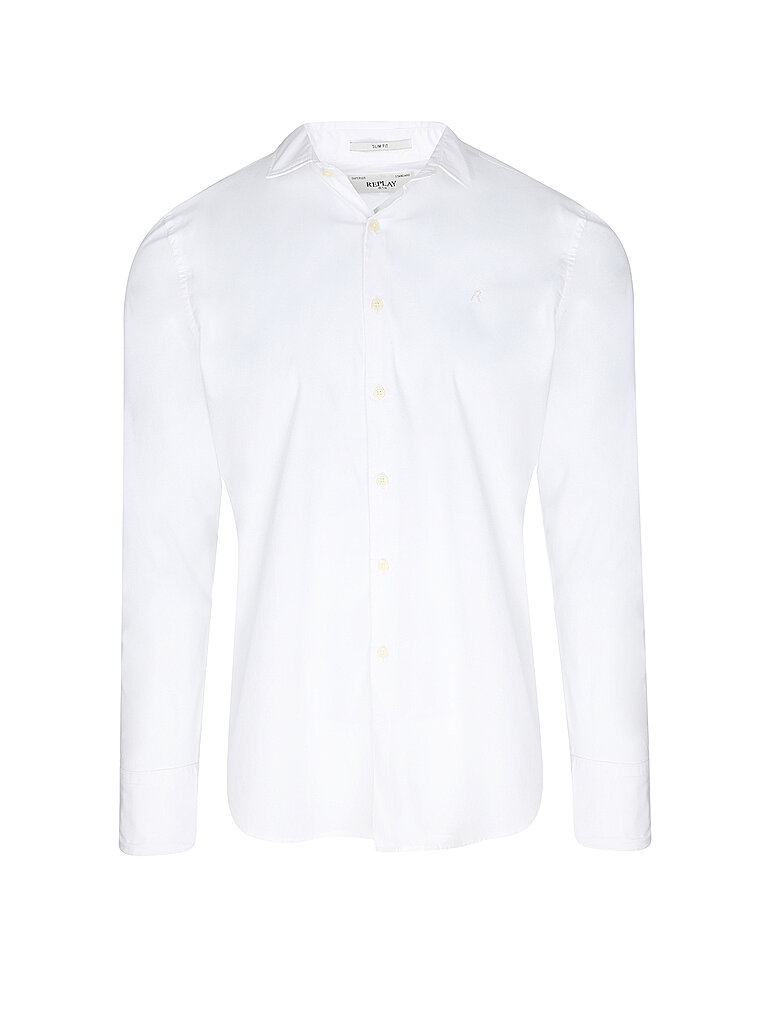 Replay Camisa Slim Fit blanco S