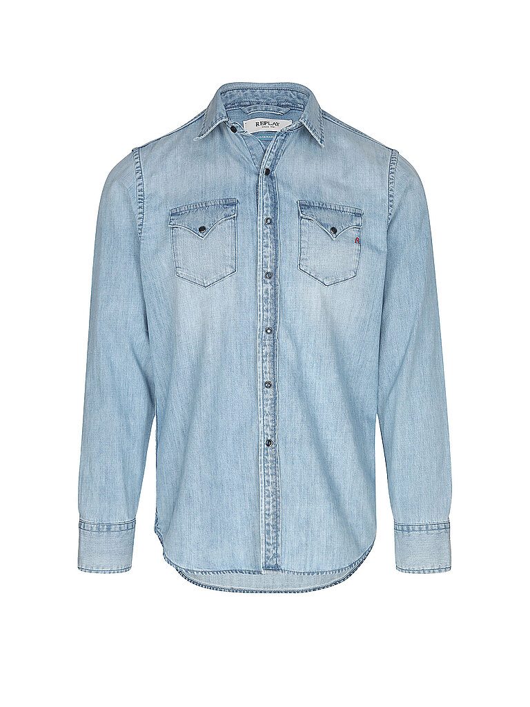 Replay Camisa vaquera azul M