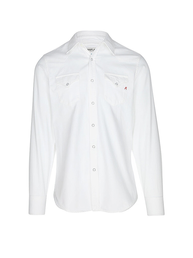 Replay Camisa vaquera blanco