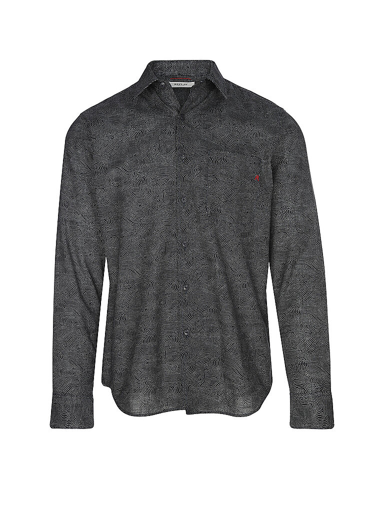 Replay Camisa Regular Fit azul XL
