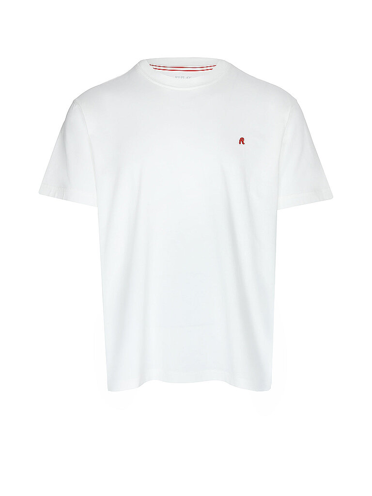 Replay Camiseta CHEST R blanco