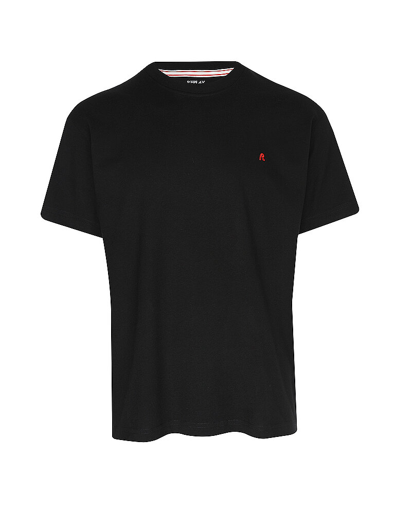 Replay Camiseta CHEST R negro