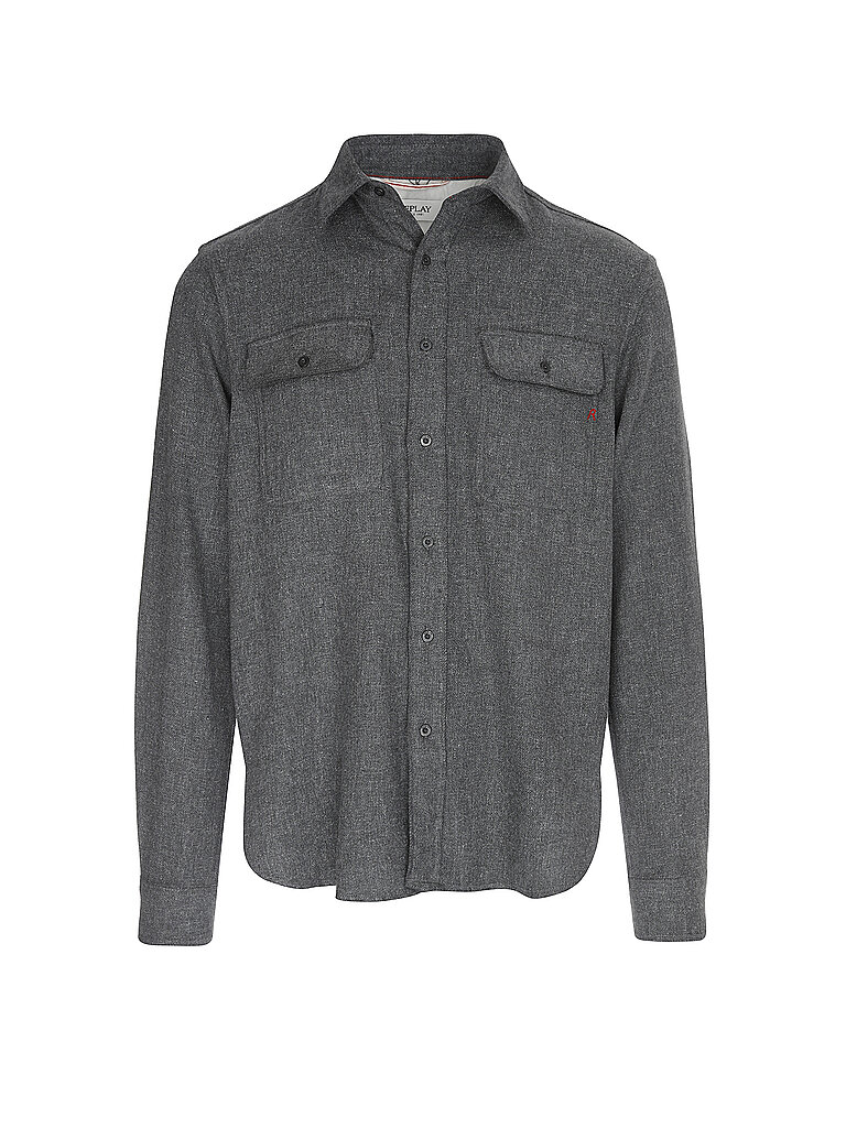 Replay Overshirt gris L