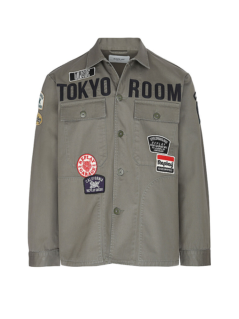 Replay Overshirt oliva