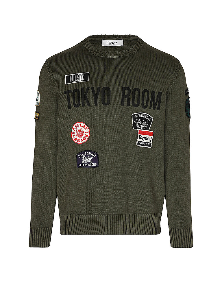 Replay Jersey oliva