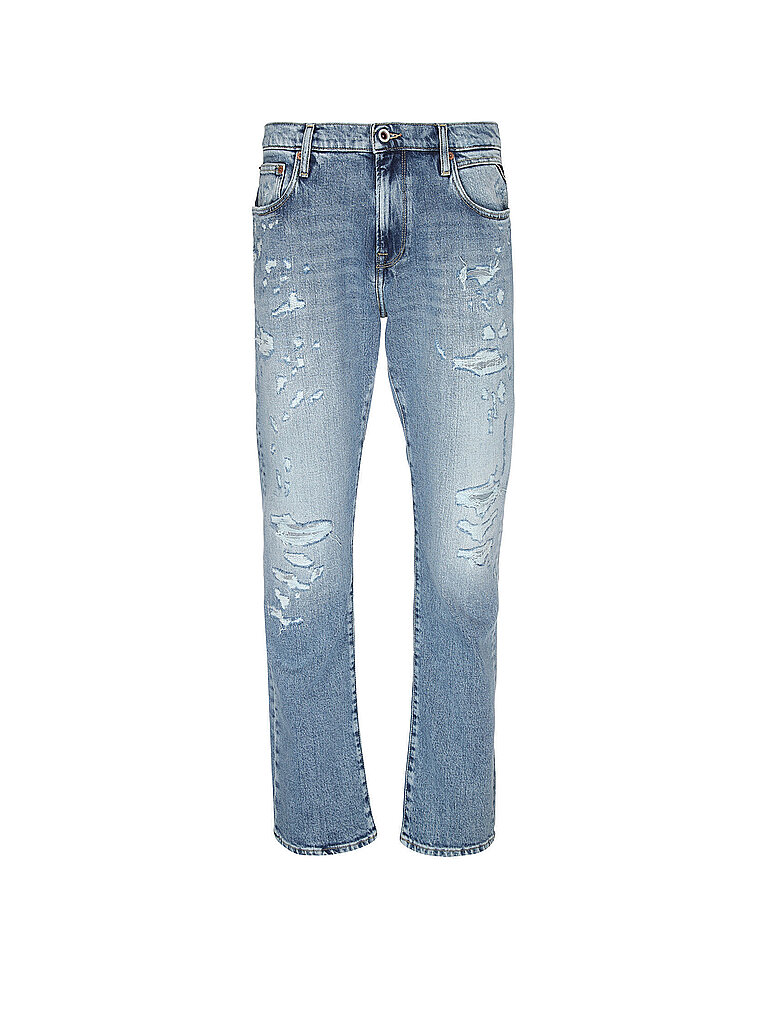 Replay Jeans Straight Fit azul claro