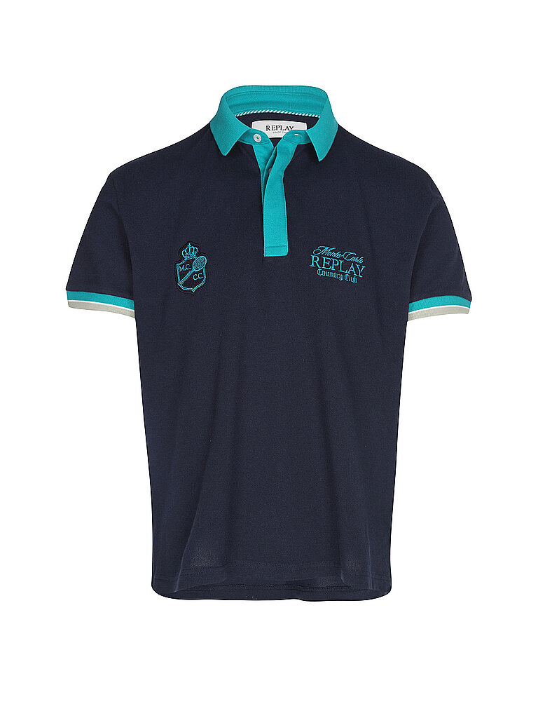 Replay Polo azul oscuro S