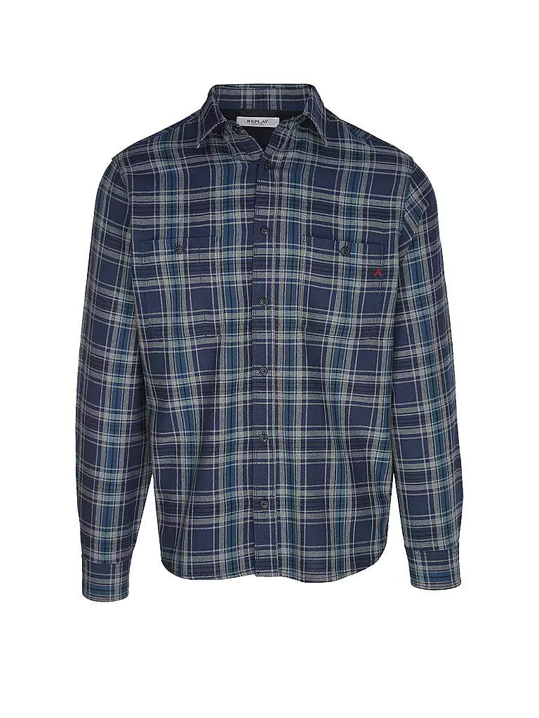 REPLAY | Camisa de corte estándar | Azul