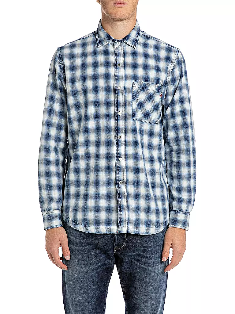 REPLAY | Camisa Regular Fit | Azul