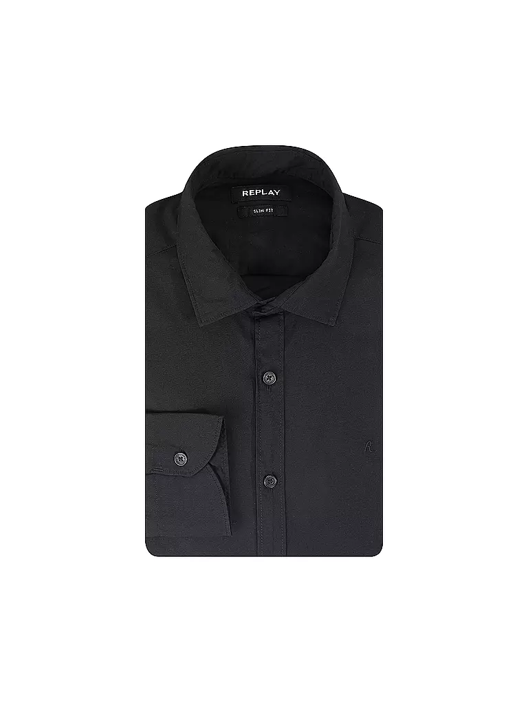 REPLAY | Camisa Slim Fit | Negro