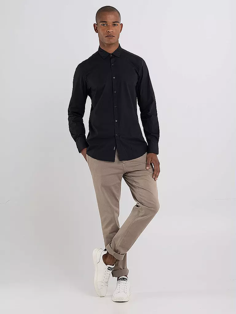 REPLAY | Camisa Slim Fit | Negro