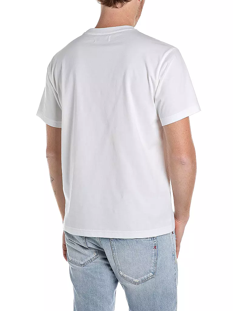 REPLAY | Camiseta ALOHA | Blanco