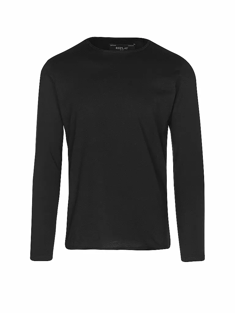 REPLAY | Camiseta de manga larga | Negro