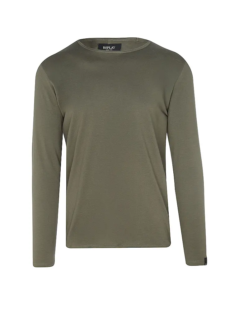REPLAY | Camiseta de manga larga | Oliva