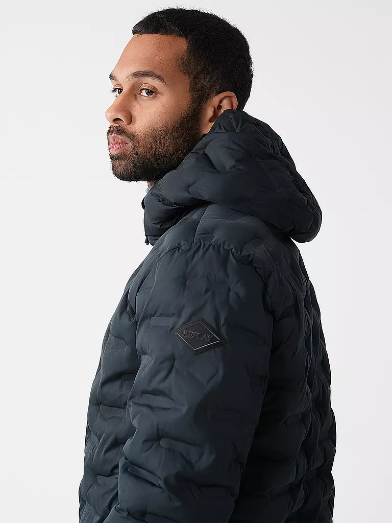 REPLAY | Chaqueta acolchada ligera | Verde oscuro